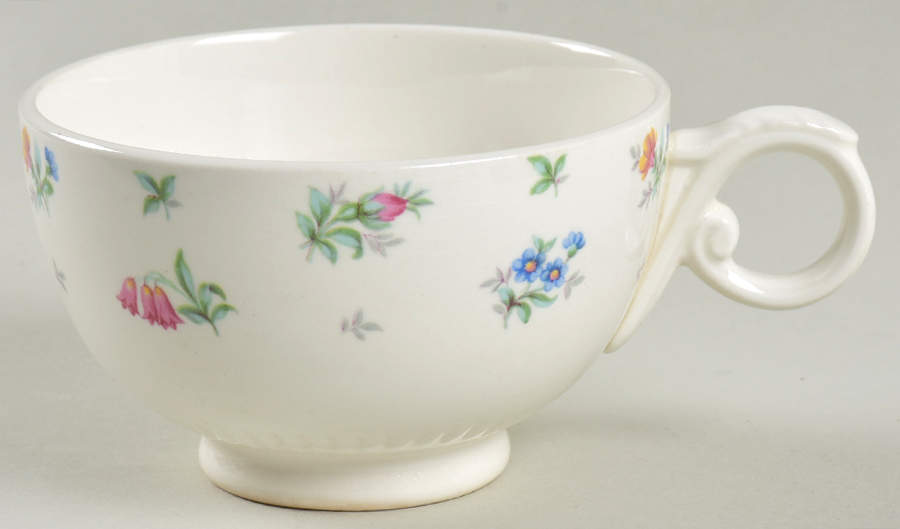 Monticello Pink and Blue (No Trim) Footed Cup by Harmony House China-1