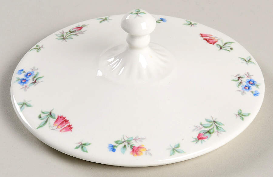 Monticello Pink and Blue (No Trim) Lid for Sugar Bowl by Harmony House China-1