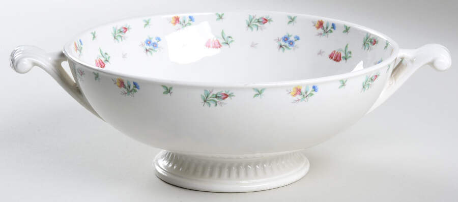 Monticello Pink and Blue (No Trim) Round Vegetable No Lid by Harmony House China-1