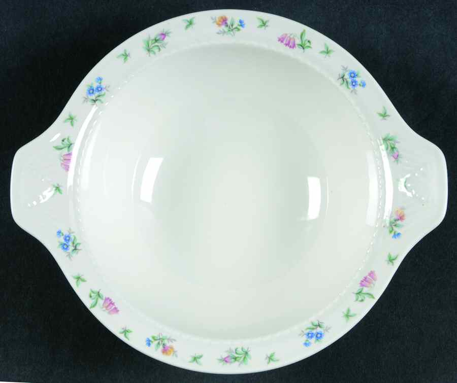 Monticello Pink and Blue (No Trim) Lugged Cereal Bowl by Harmony House China-1