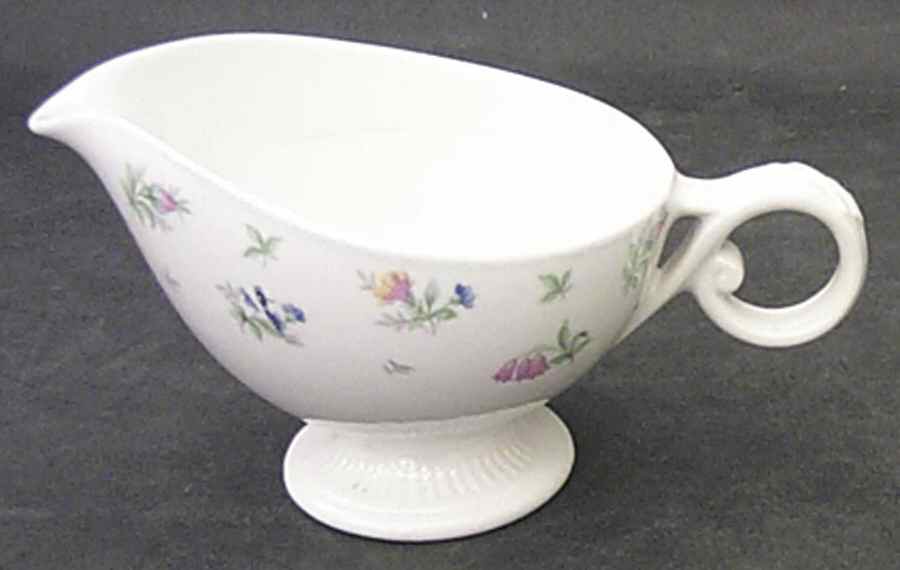 Monticello Pink and Blue (No Trim) Creamer by Harmony House China-1