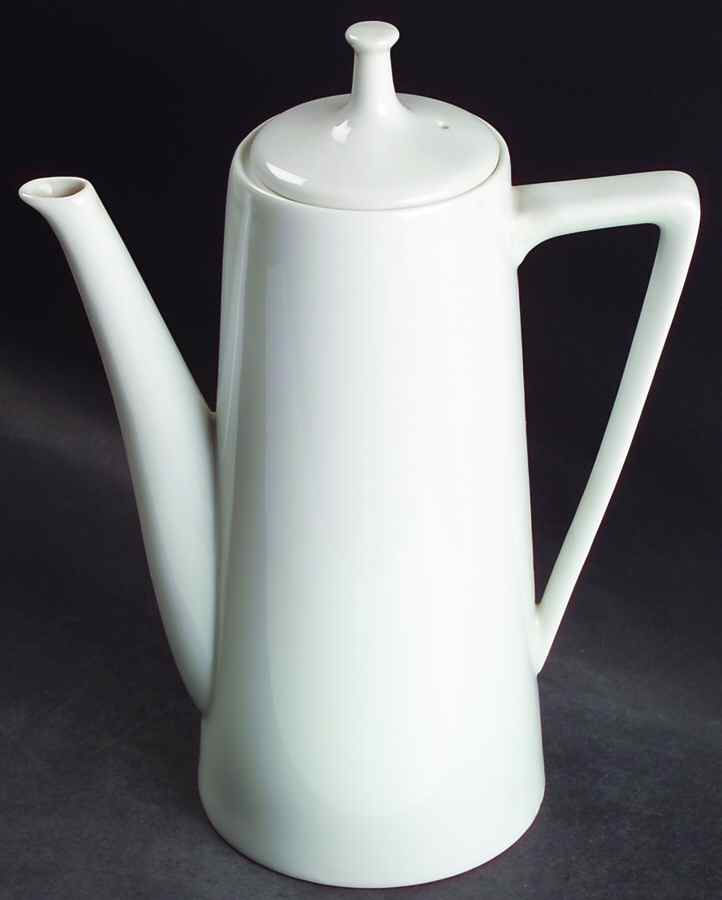 Moonglow White Coffee Pot & Lid by Harmony House China-1