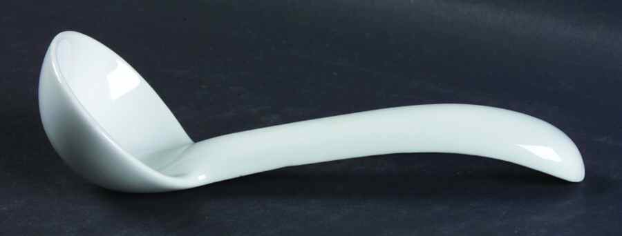 Moonglow White Gravy Ladle Solid Piece by Harmony House China-1