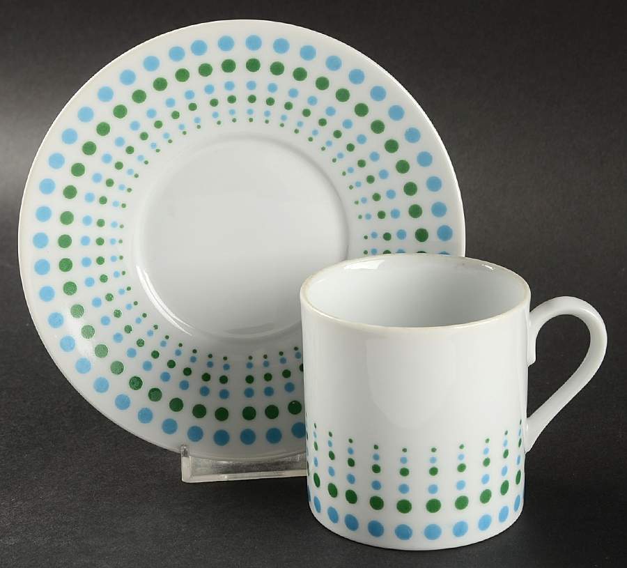 Motif Flat Cup & Saucer Set by Harmony House China-1