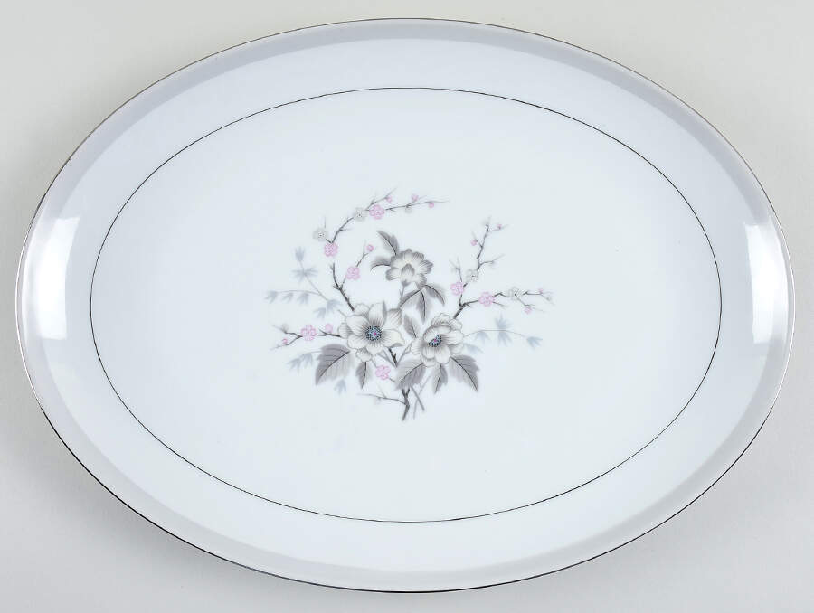 Nannette 16" Oval Serving Platter by Harmony House China-1
