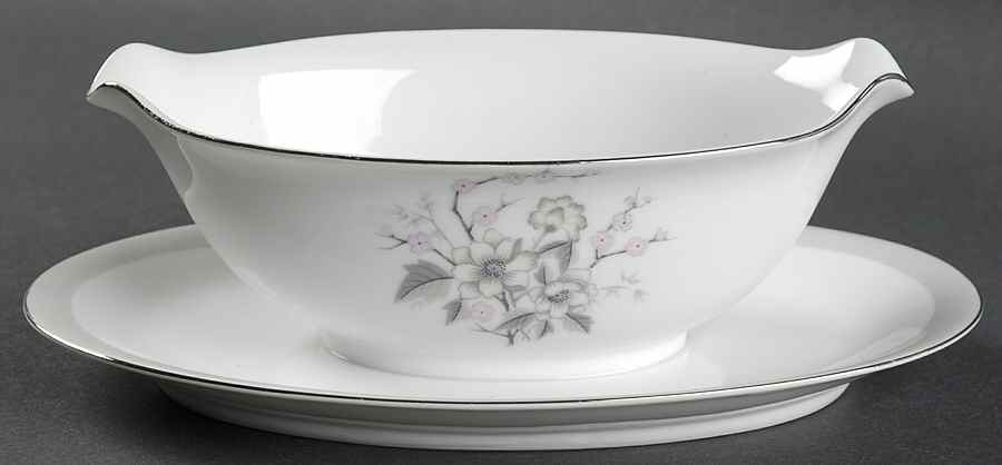 Nannette Gravy Boat with Attached Underplate by Harmony House China-1