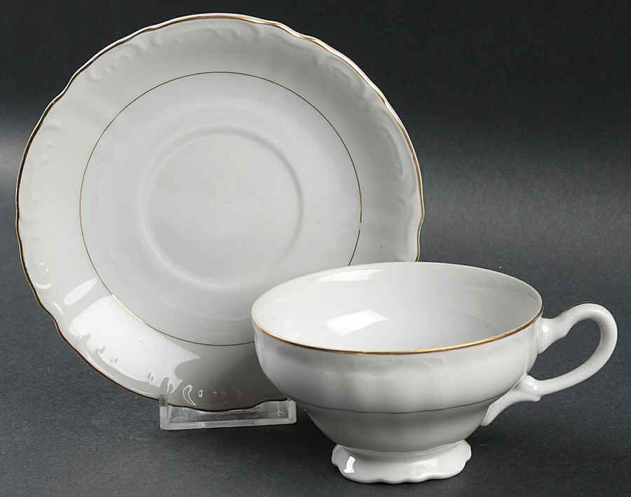 Nola Footed Cup & Saucer Set by Harmony House China-1
