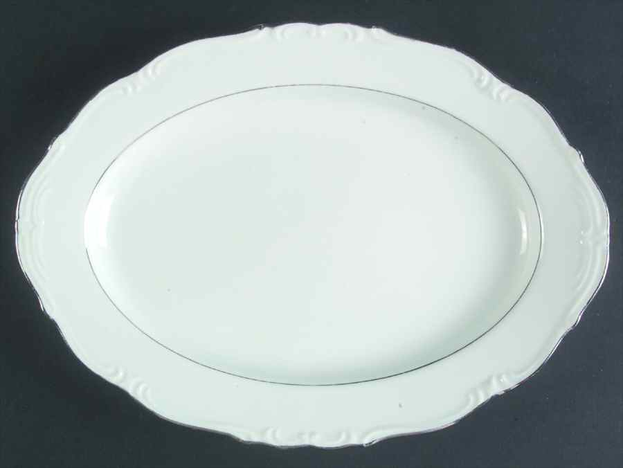 Nora 12" Oval Serving Platter by Harmony House China-1