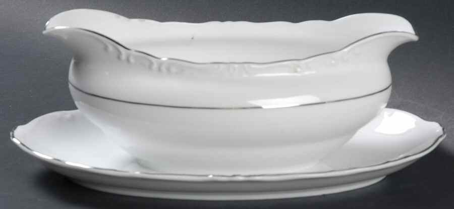 Nora Gravy Boat with Attached Underplate by Harmony House China-1