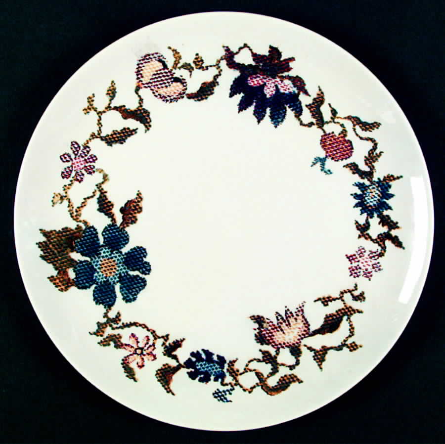 Petit Point Dinner Plate by Harmony House China-1