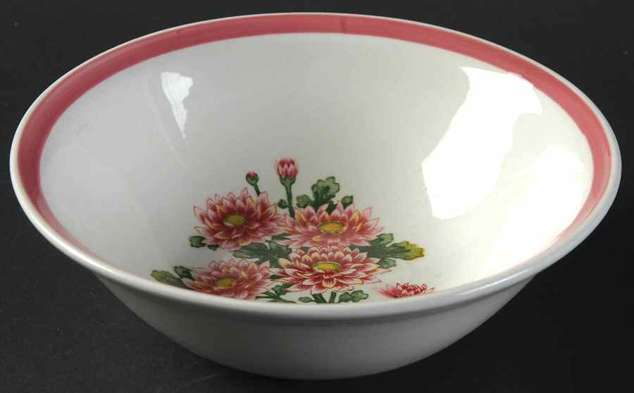 Pink Asters Coupe Cereal Bowl by Harmony House China-1