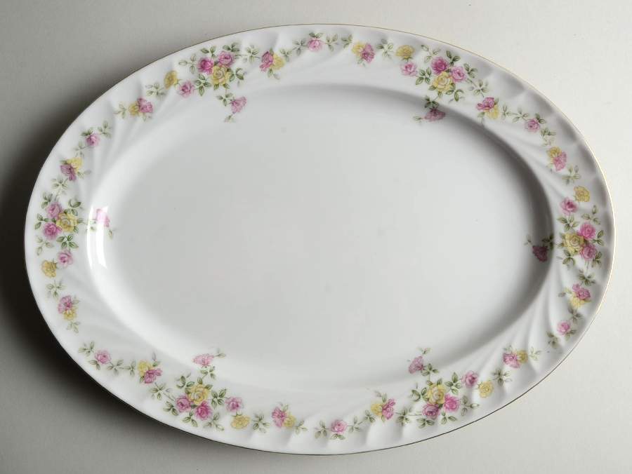 Picadilly 14" Oval Serving Platter by Harmony House China-1