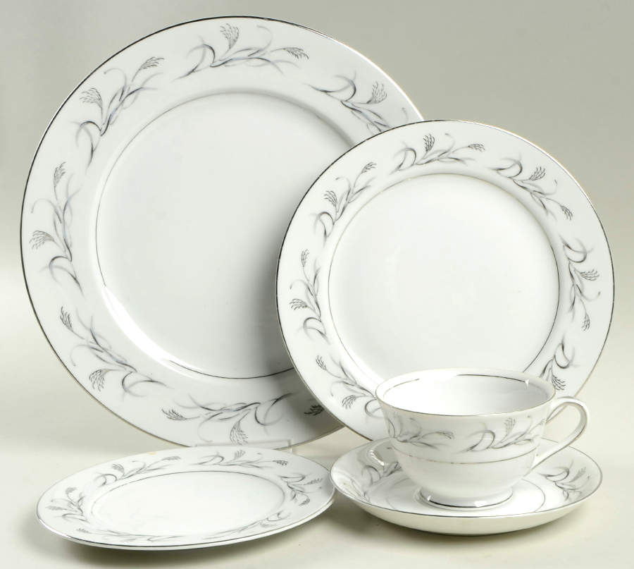 Platinum Garland 5 Piece Place Setting by Harmony House China-1