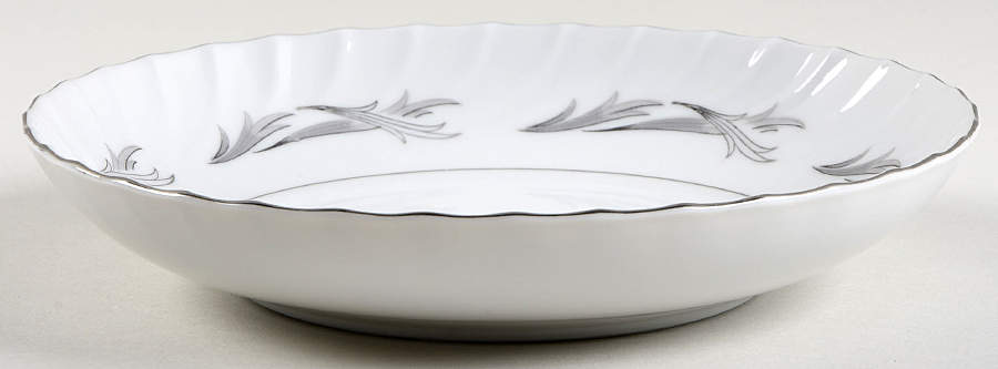 Platinum Scroll Coupe Soup Bowl by Harmony House China-1