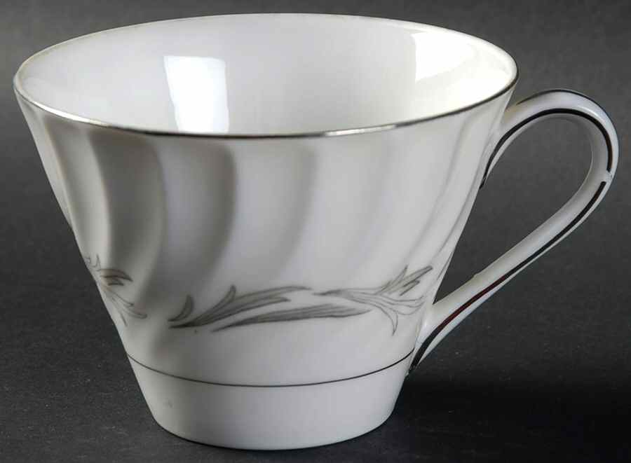 Platinum Scroll Flat Cup by Harmony House China-1