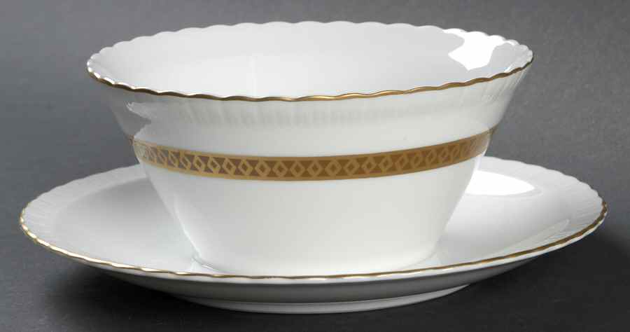 Regina Gravy Boat with Attached Underplate by Harmony House China-1
