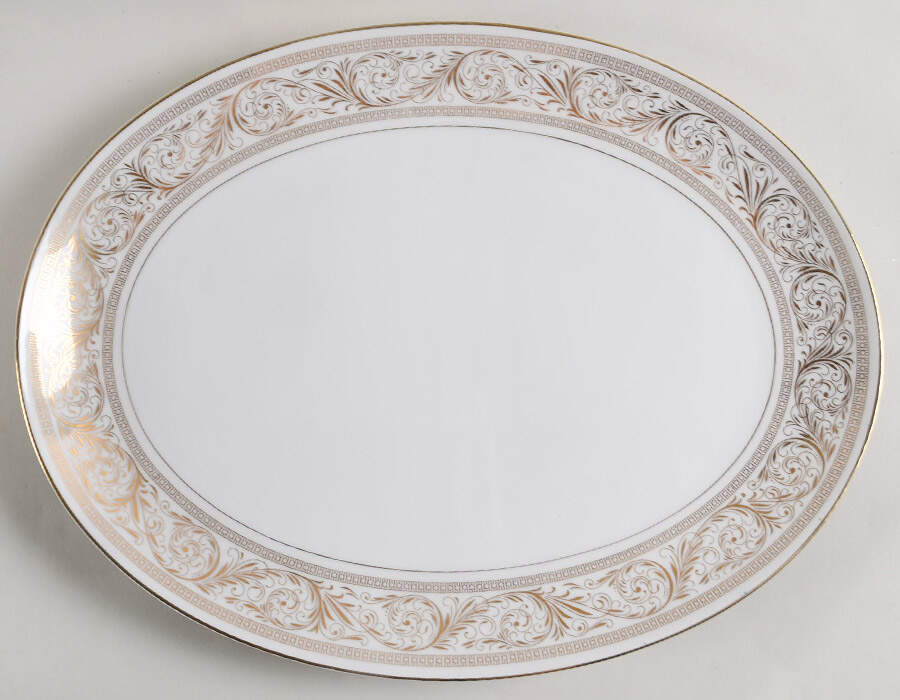 Renaissance 14" Oval Serving Platter by Harmony House China-1
