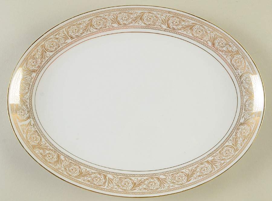 Renaissance 12" Oval Serving Platter by Harmony House China-1