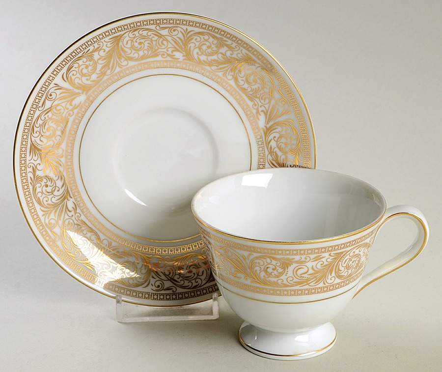 Renaissance Footed Cup & Saucer Set by Harmony House China-1