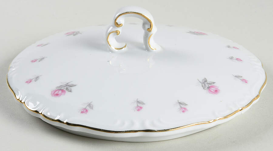 Rose Petite Lid for Round Vegetable by Harmony House China-1