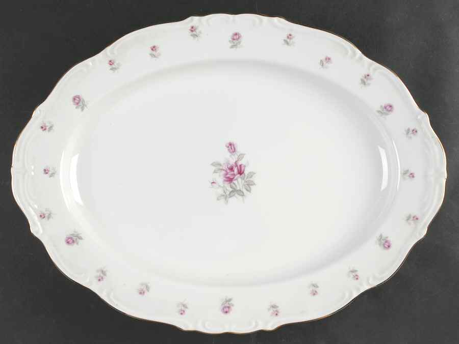 Rose Petite 16" Oval Serving Platter by Harmony House China-1