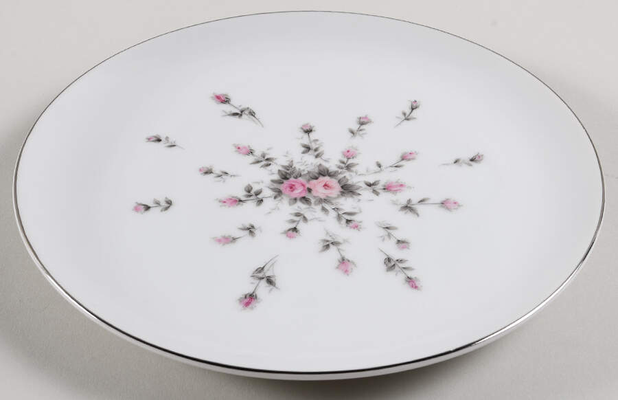 Rosebud Snack Plate by Harmony House China-1