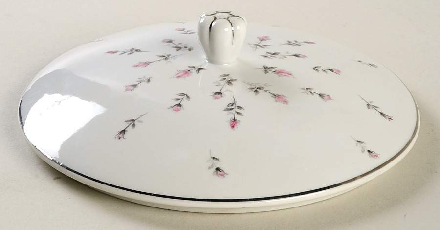 Rosebud Lid for Round Vegetable by Harmony House China-1