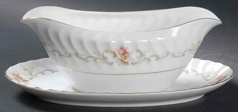 Rosemont Gravy Boat with Attached Underplate by Harmony House China-1