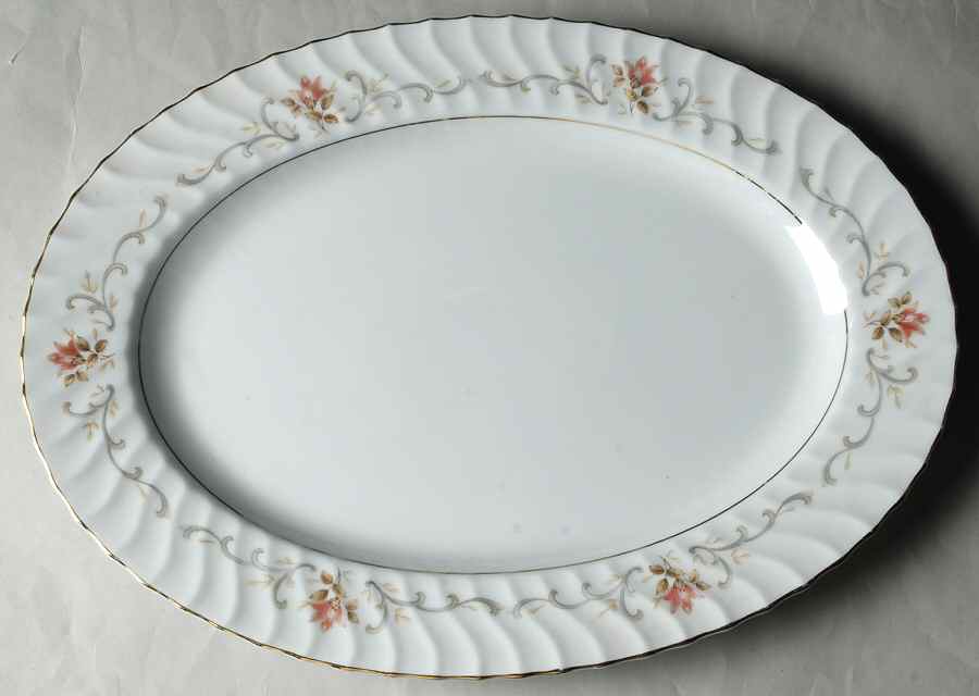 Rosemont 14" Oval Serving Platter by Harmony House China-1