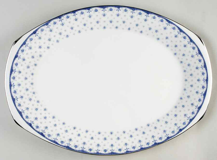Rosegay 16" Oval Serving Platter by Harmony House China-1