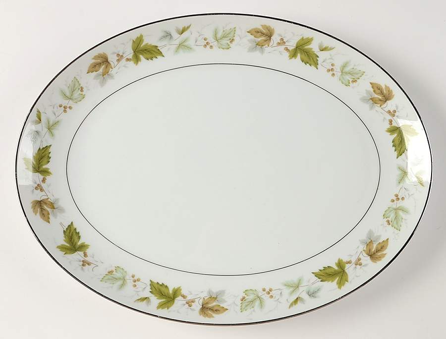 Saxony 12" Oval Serving Platter by Harmony House China-1