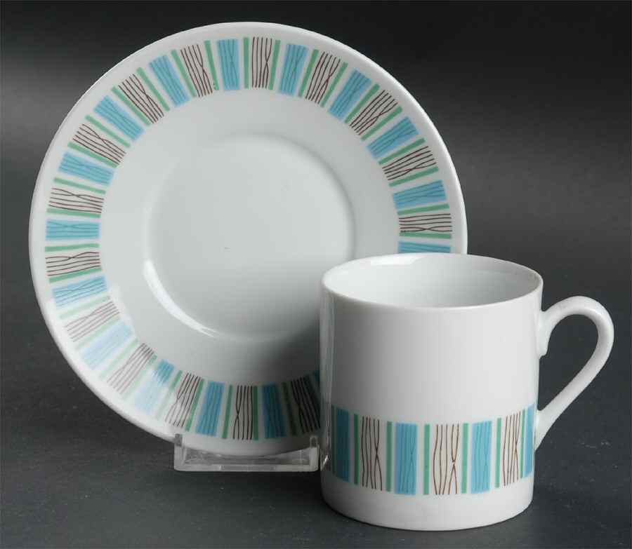 Scandia Flat Cup & Saucer Set by Harmony House China-1