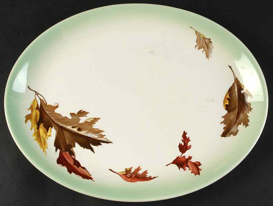 September Song 13" Oval Serving Platter by Harmony House China-1
