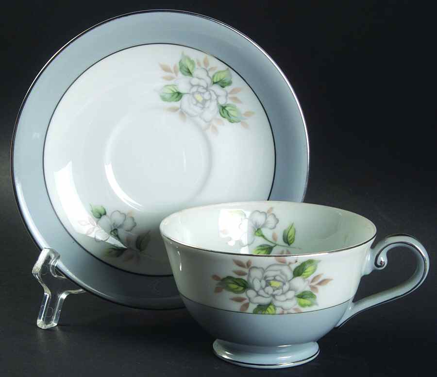Sheraton Footed Cup & Saucer Set by Harmony House China-1