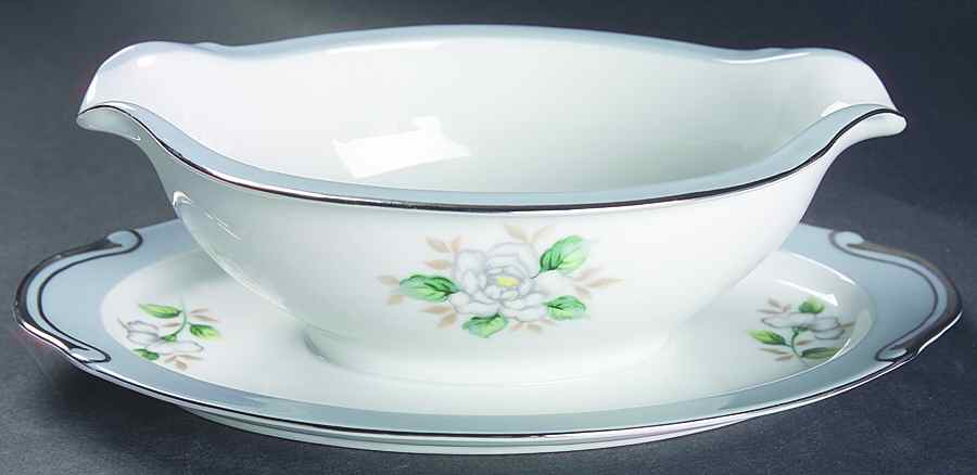 Sheraton Gravy Boat with Attached Underplate by Harmony House China-1