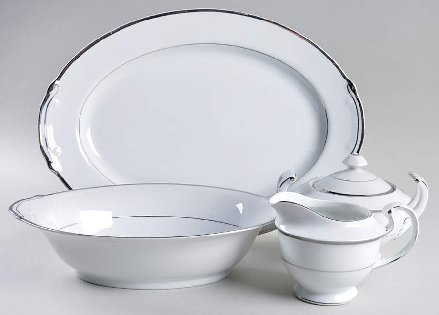 Silver Melody 5 Piece Hostess Set by Harmony House China-1
