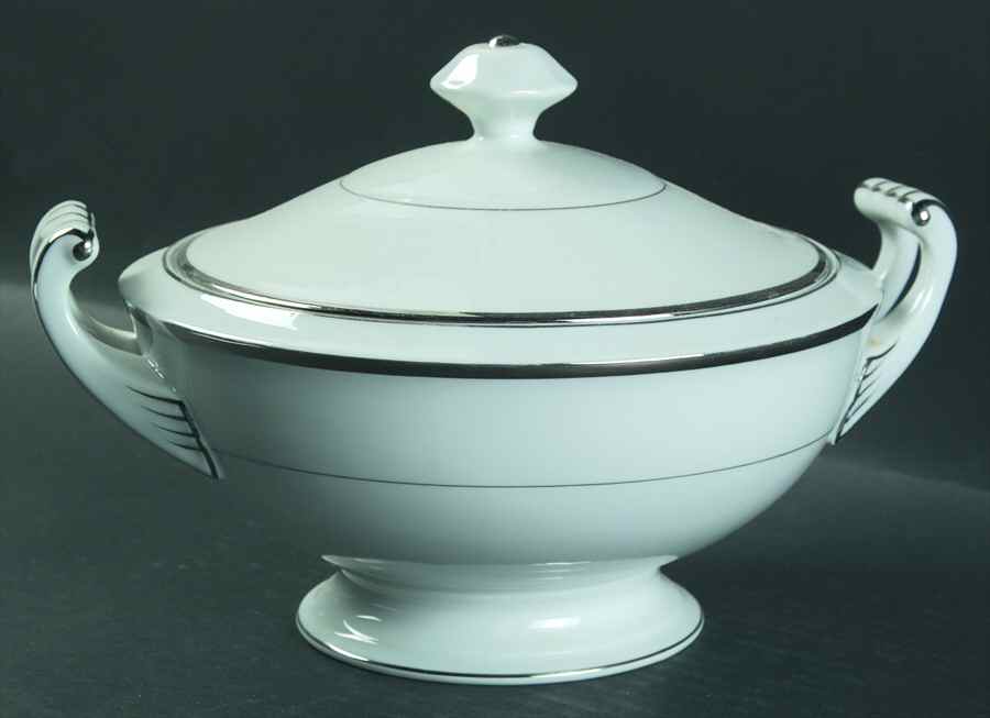 Silver Melody Round Covered Vegetable by Harmony House China-1