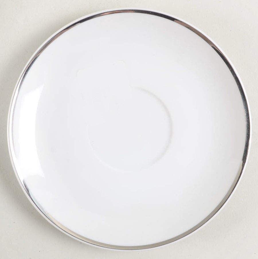 Silver Rhapsody Saucer by Harmony House China-1