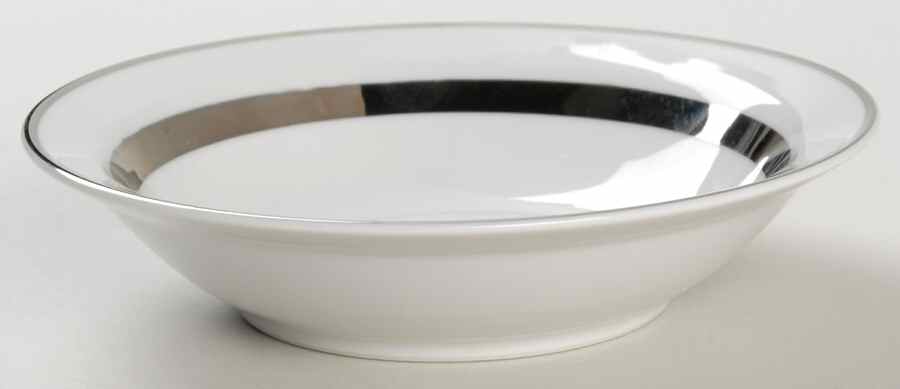 Silver Rhapsody Rim Fruit/Dessert (Sauce) Bowl by Harmony House China-1