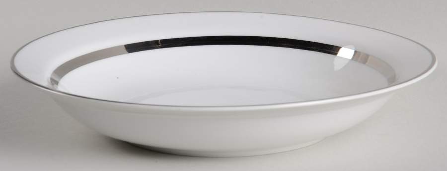 Silver Rhapsody Rim Soup Bowl by Harmony House China-1