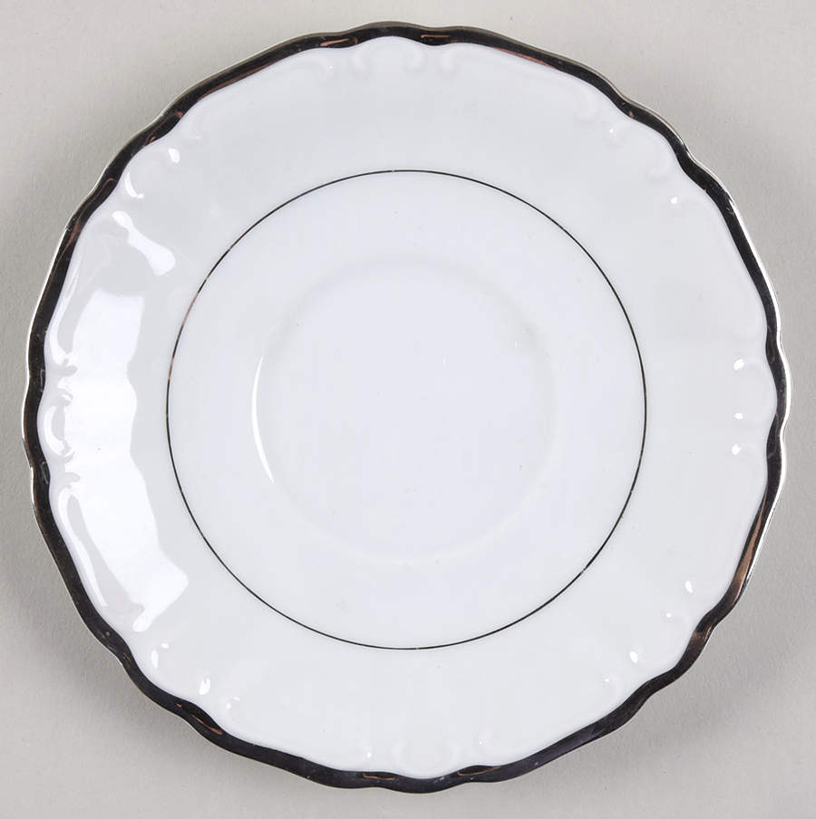 Silver Sonata Saucer by Harmony House China-1