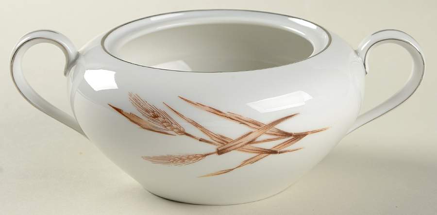Silver Wheat Sugar Bowl No Lid by Harmony House China-1