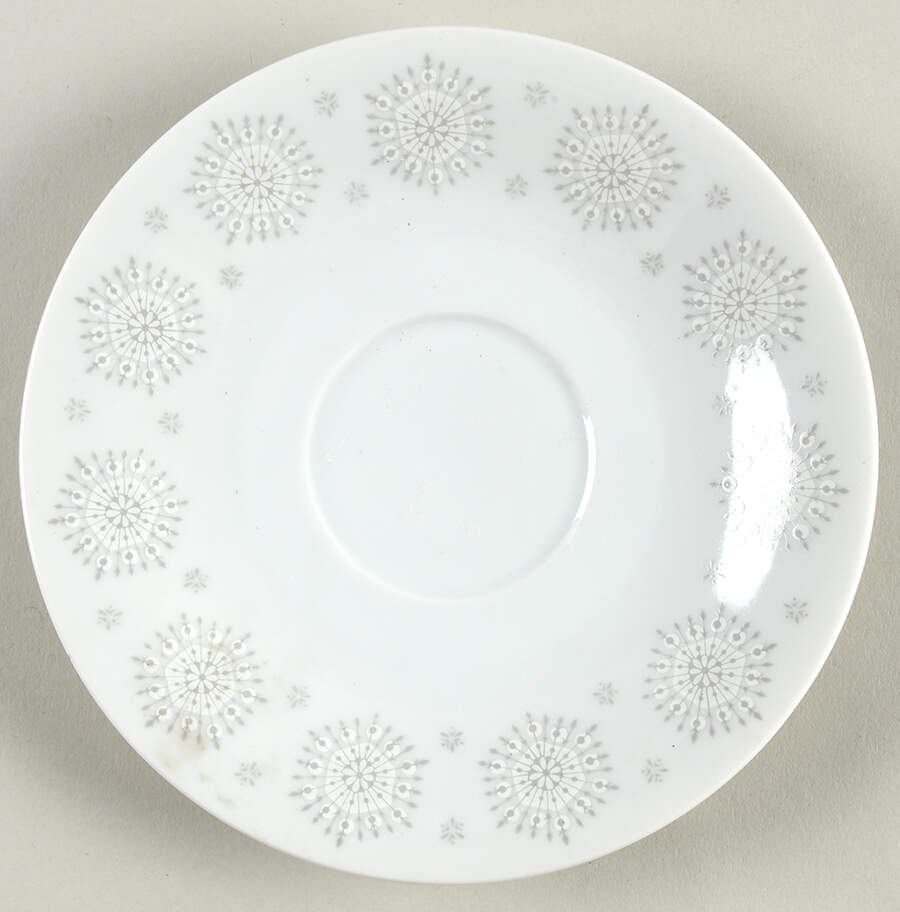 Snowflake (Flakes On Edge) Saucer by Harmony House China-1