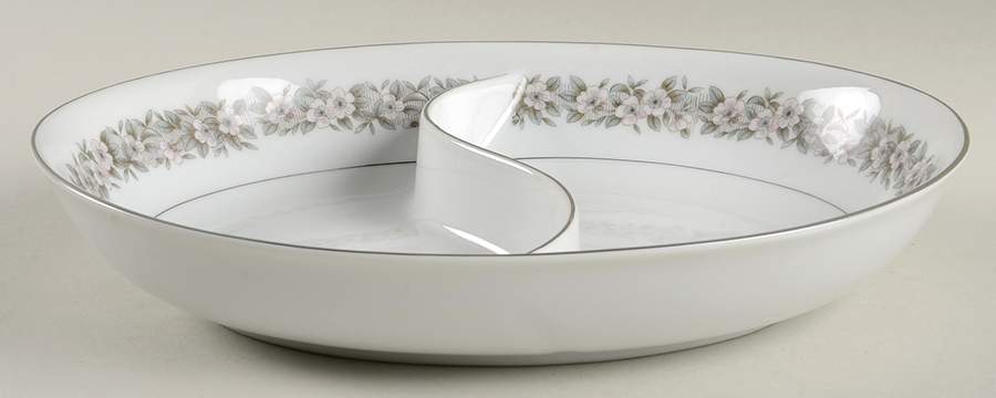 Southern Belle 10" Oval Divided Vegetable Bowl by Harmony House China-1