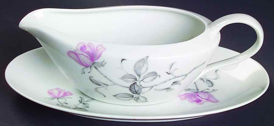 Sophisticated Lady Gravy Boat & Underplate/Relish by Harmony House China-1