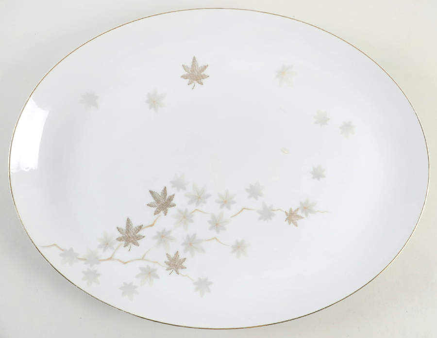 Solitude 16" Oval Serving Platter by Harmony House China-1