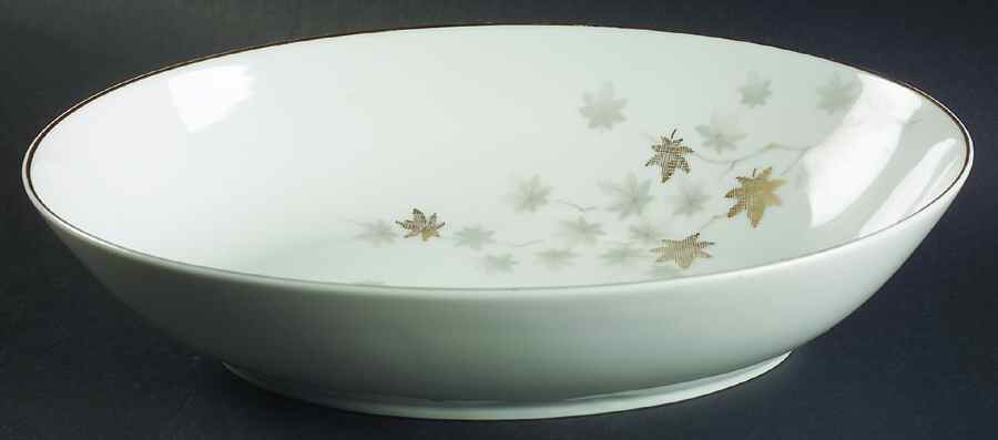 Solitude 10" Oval Vegetable Bowl by Harmony House China-1