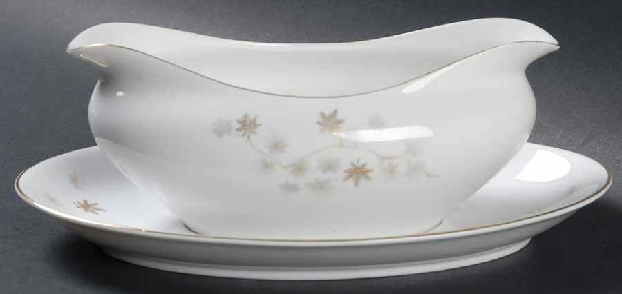 Solitude Gravy Boat with Attached Underplate by Harmony House China-1