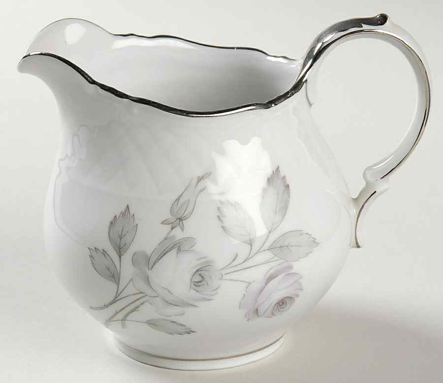 Spring Song (Platinum Trim) Creamer by Harmony House China-1