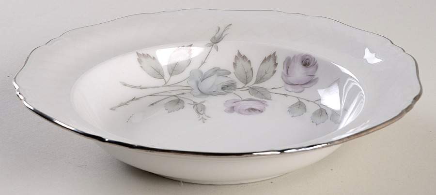Spring Song (Platinum Trim) Rim Soup Bowl by Harmony House China-1